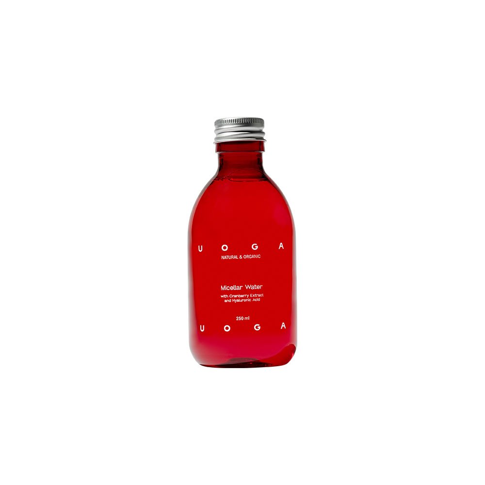 UOGA UOGA Přírodní micelární voda s brusinkami a kyselinou hyaluronovou Velikost balení: 250 ml