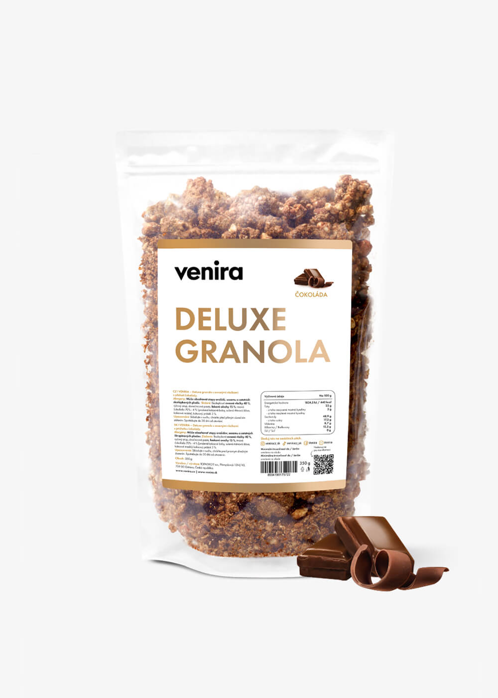 VENIRA deluxe granola čokoláda, 350 g