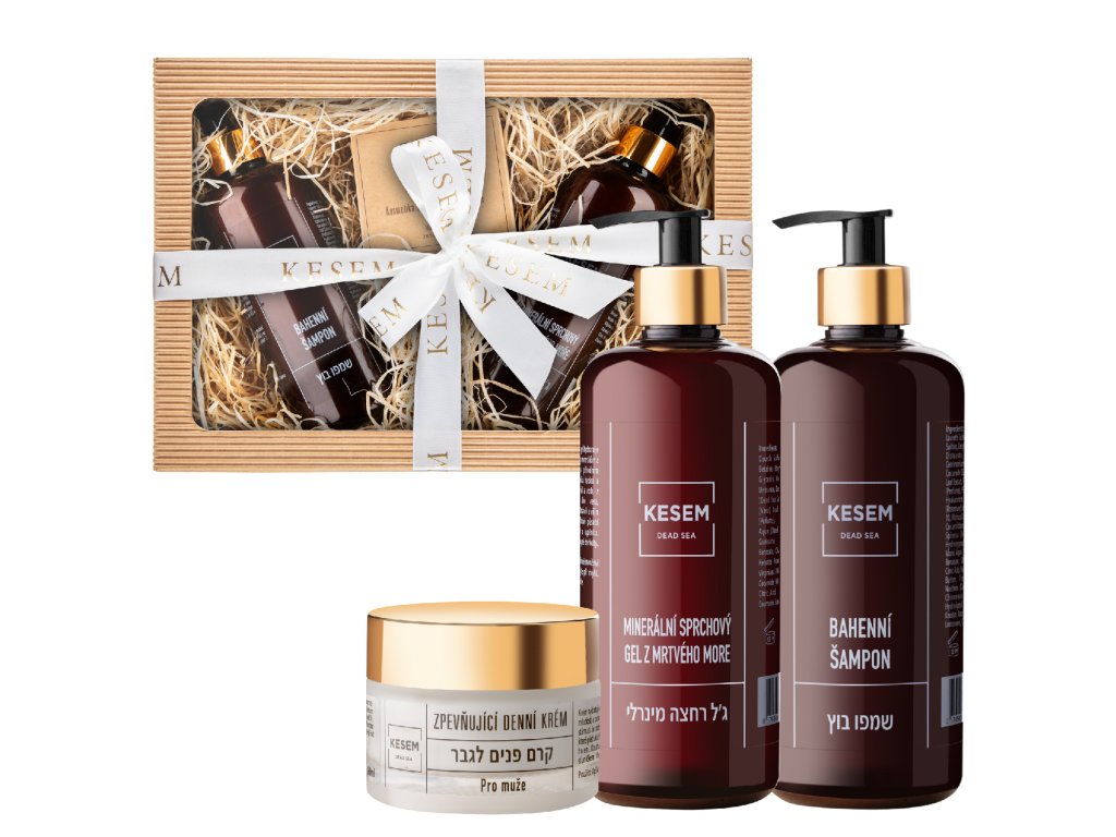 KESEM Dead sea Dárkový balíček Pro muže, 3 ks