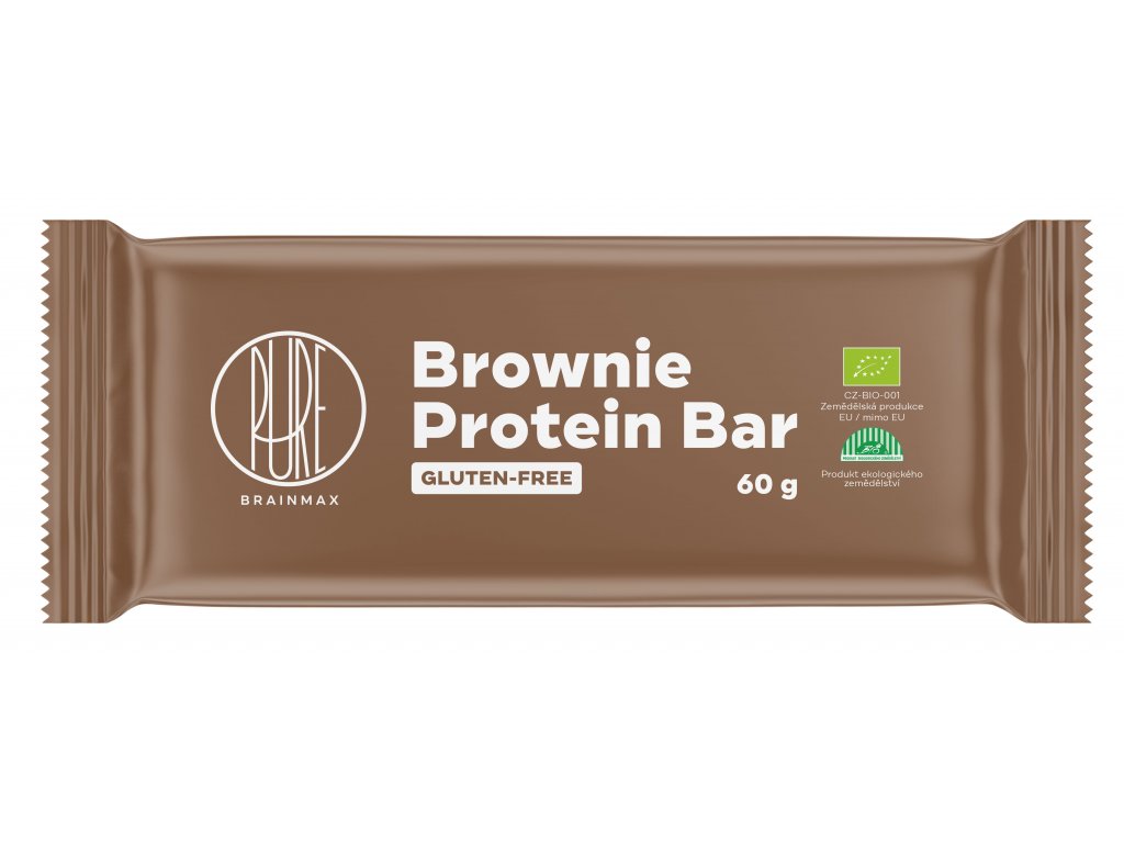 BrainMax Pure Protein Bar BIO, 60 g Brownie