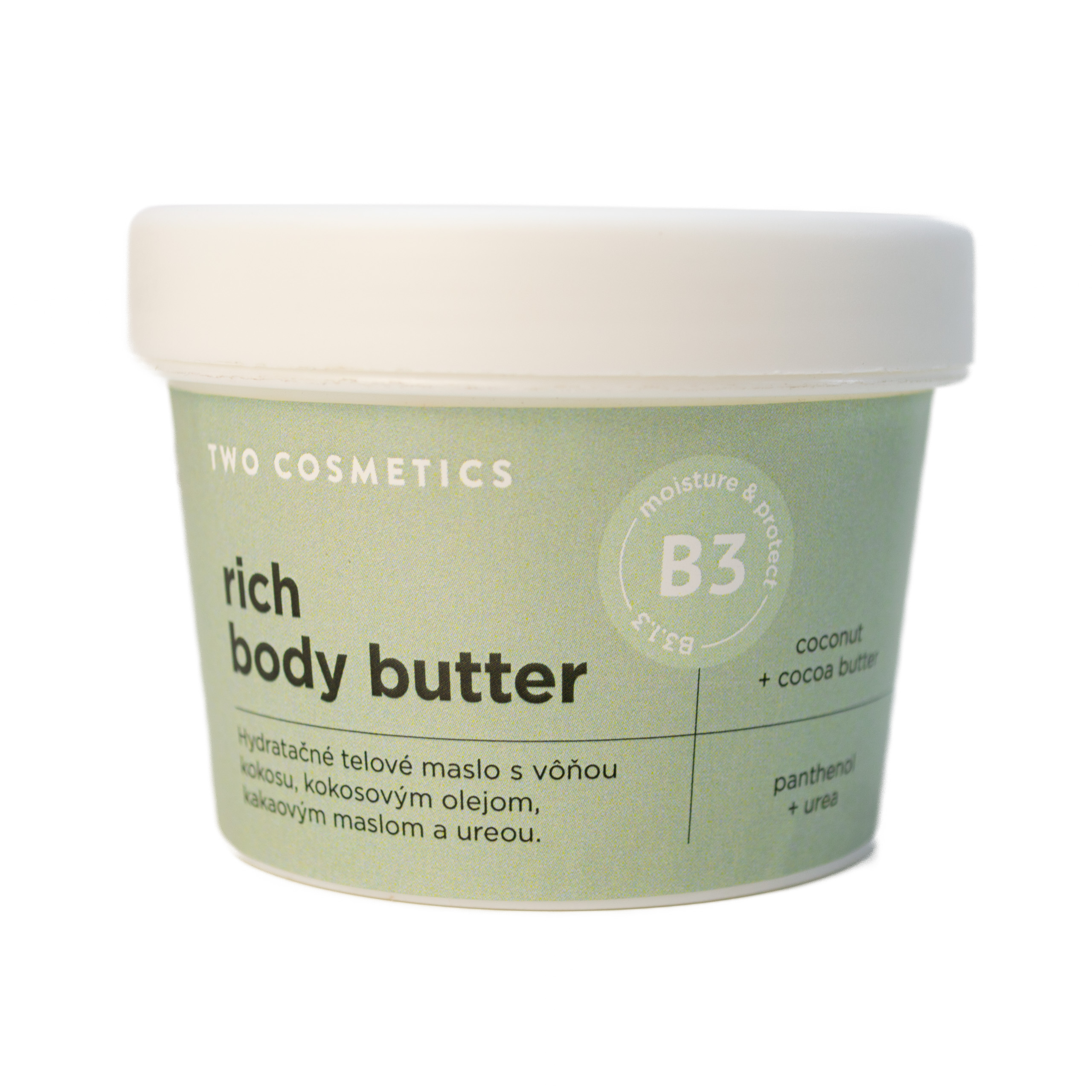 Twocosmetics Tělový krém RICH BODY BUTTER s ureou a panthenolem, 200ml