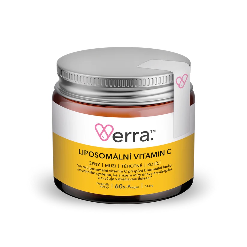 Verra. VERRA Liposomální Vitamin C, 1000mg, 60 kapslí