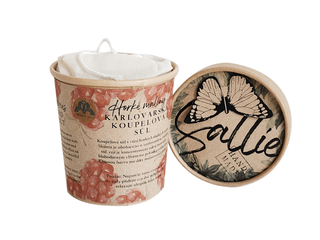 Sallie Koupelová sůl Horké maliny, 500 g
