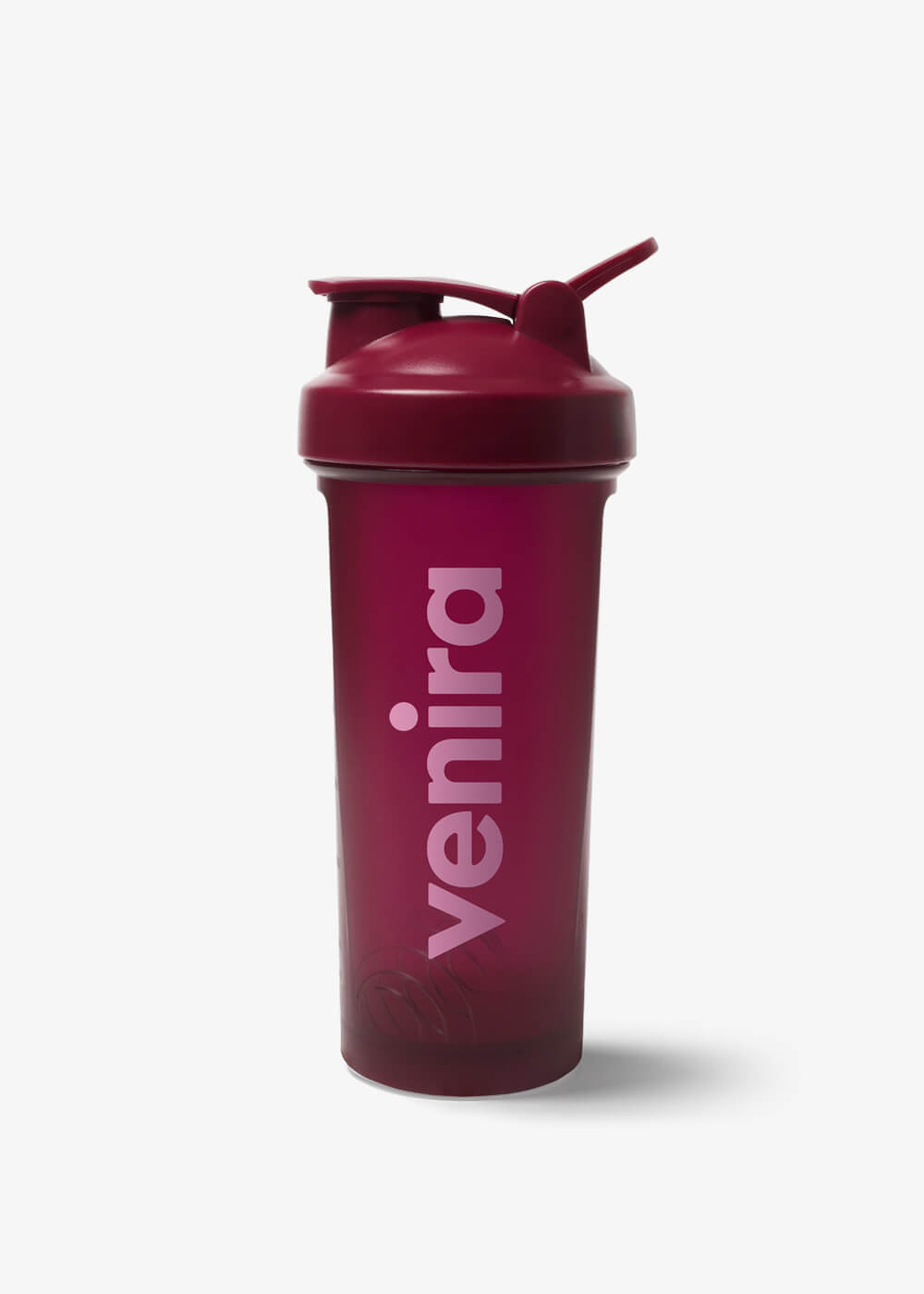 VENIRA shaker PRO s poutkem vínový, 600 ml