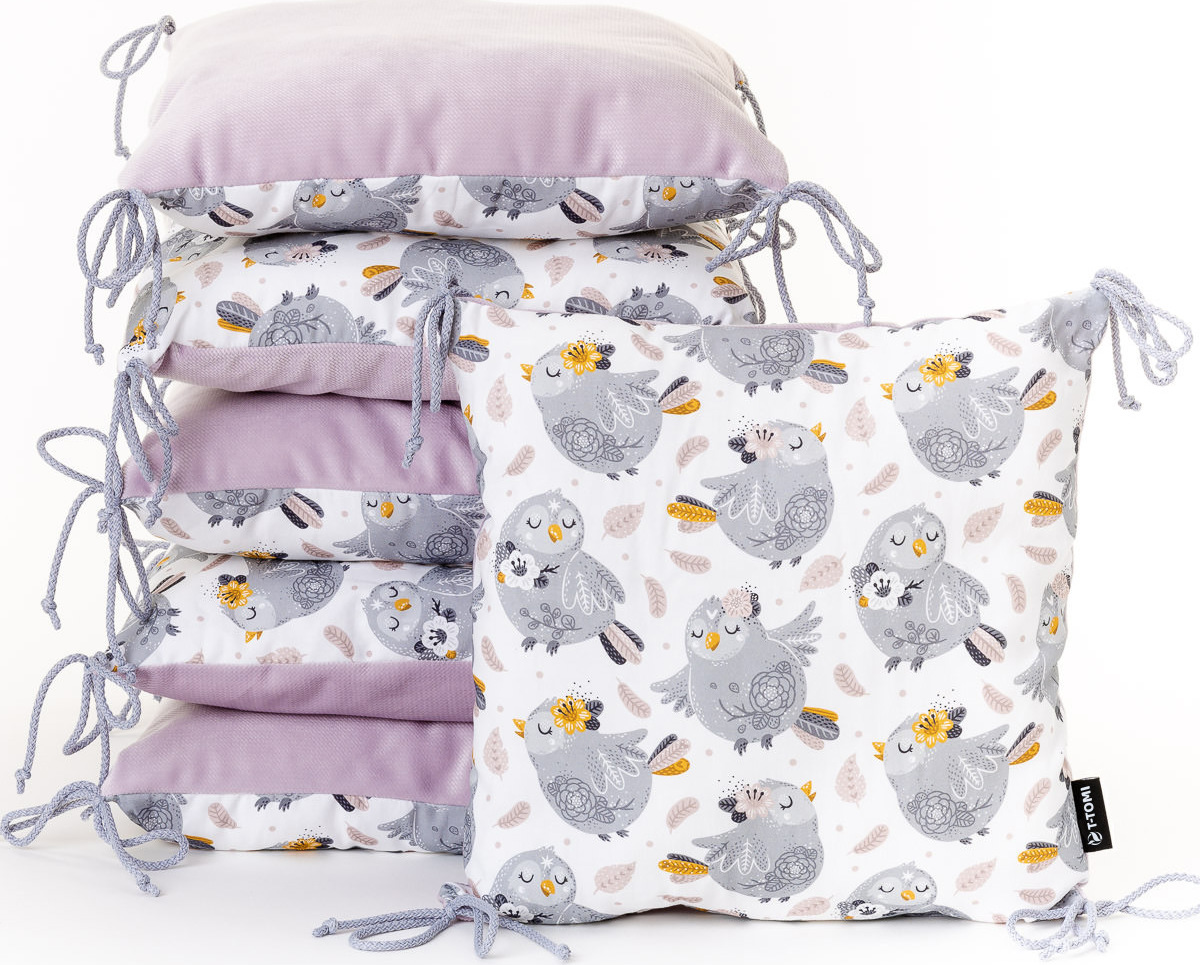 T-TOMI Polštářkový mantinel Owl princess, 6ks