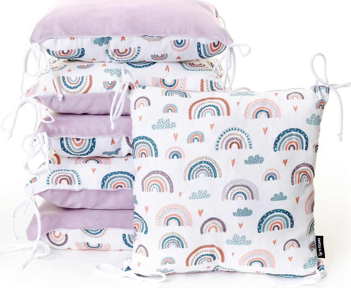 T-TOMI Polštářkový mantinel Rainbow, 6ks