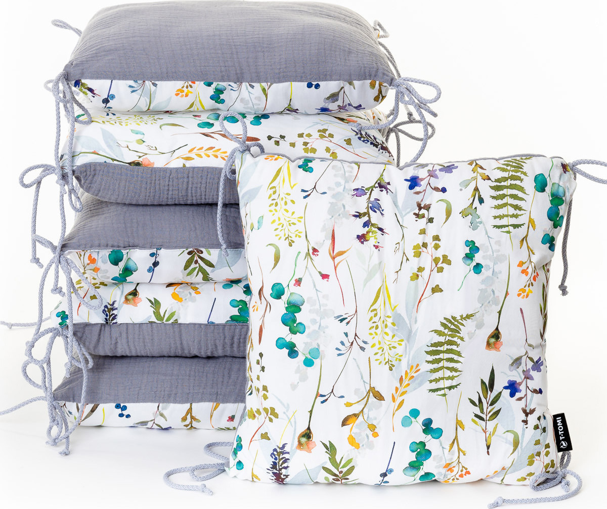 T-TOMI Polštářkový mantinel Spring meadow, 6ks