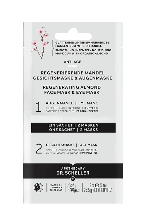 DR. SCHELLER Organická pleťová maska Mandlová, 10 ml