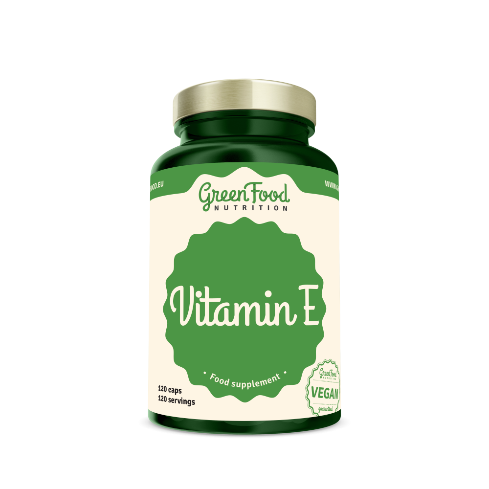 GreenFood Vitamin E 120 kapslí