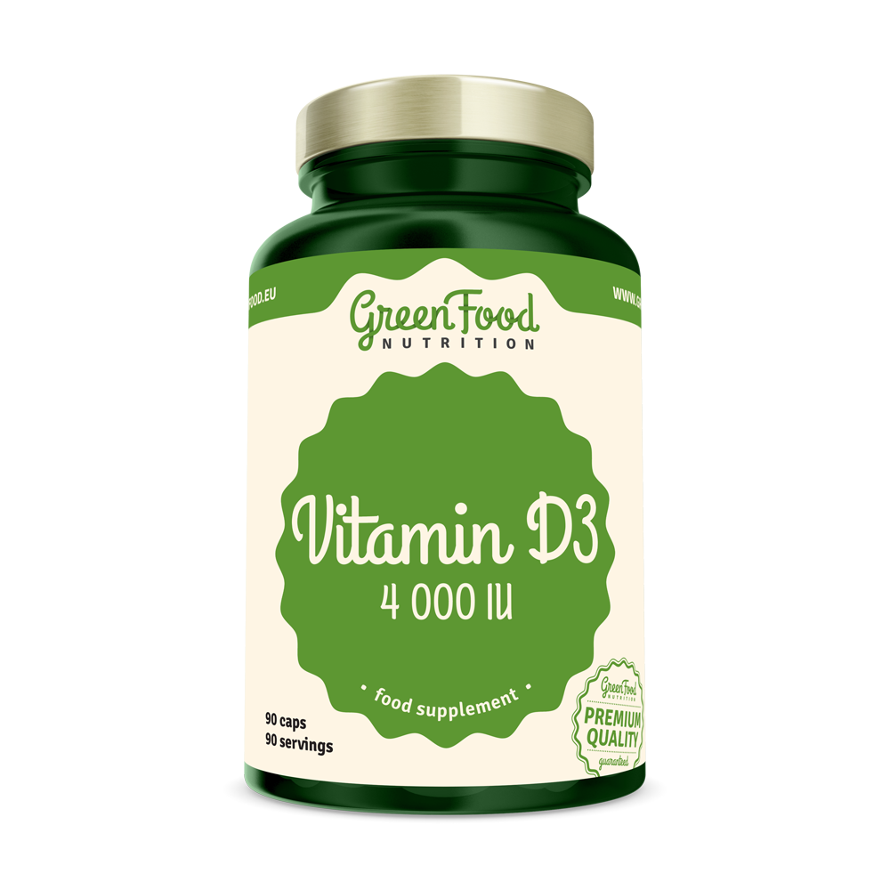 GreenFood Nutrition GreenFood Vitamin D3 4000IU, 90 ks