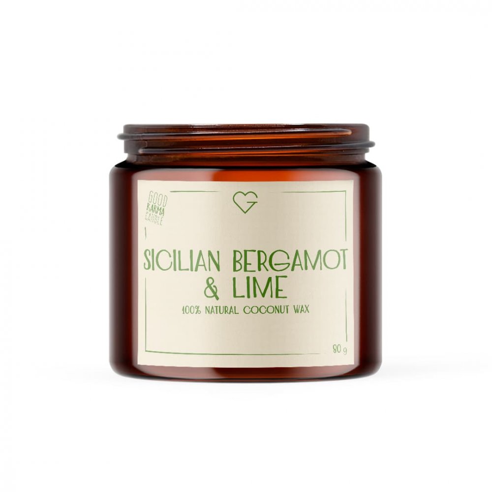 GOODIE Svíčka s bavlněným knotem - Sicilian Bergamot & Lime 80 g