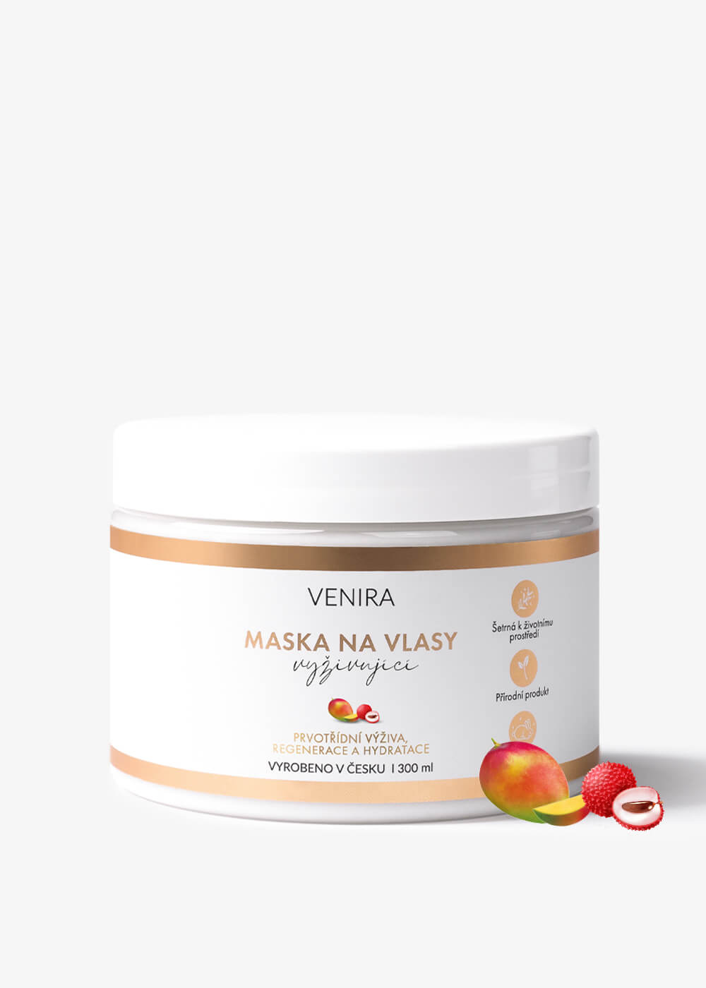 VENIRA vyživující maska na vlasy, mango-liči, 300 ml