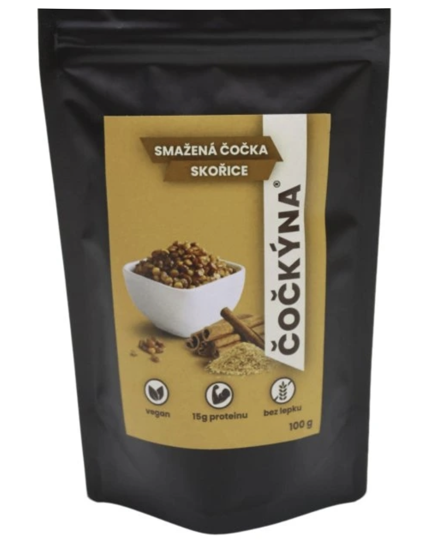 ČOČKÝNA Smažená sladká čočka Skořice Hmotnost: 100 g