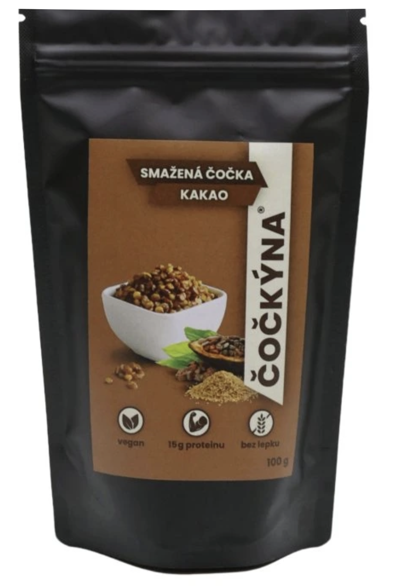 ČOČKÝNA Smažená sladká čočka Kakao Hmotnost: 100 g