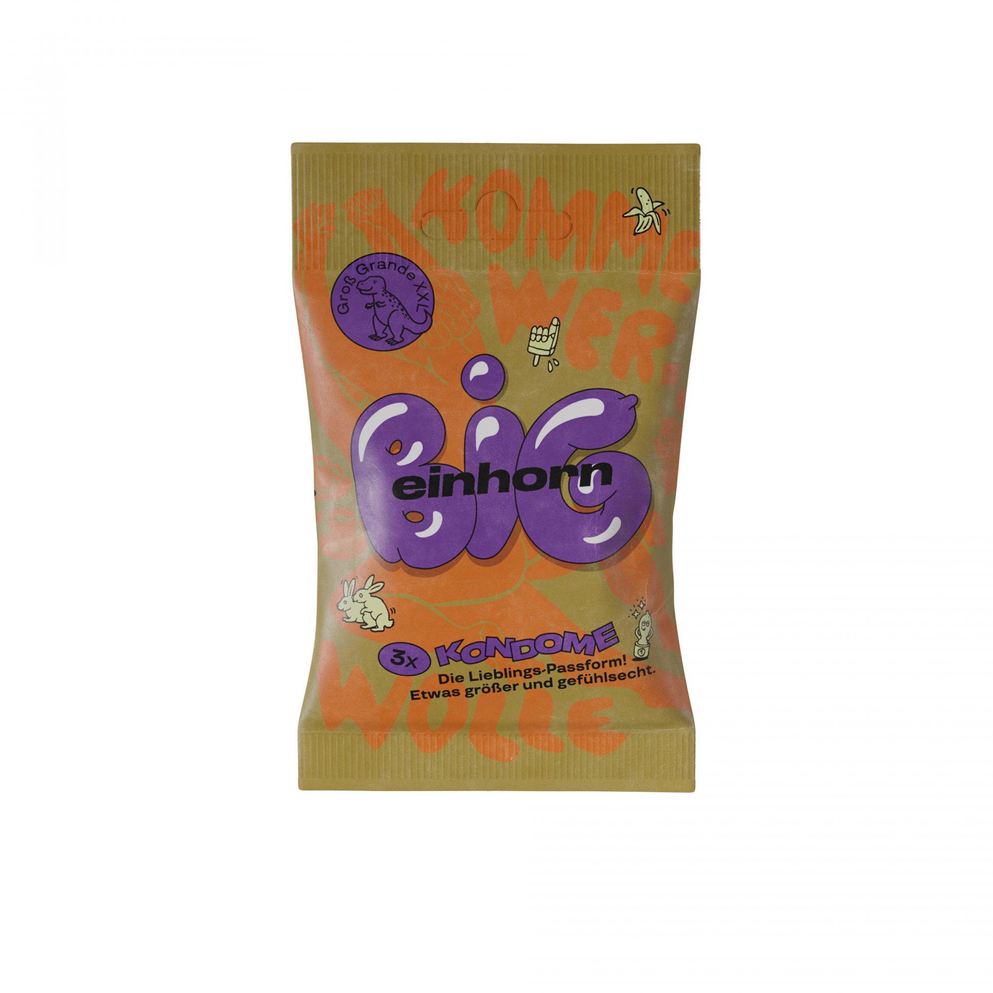 Einhorn Kondomy Big, 3 ks