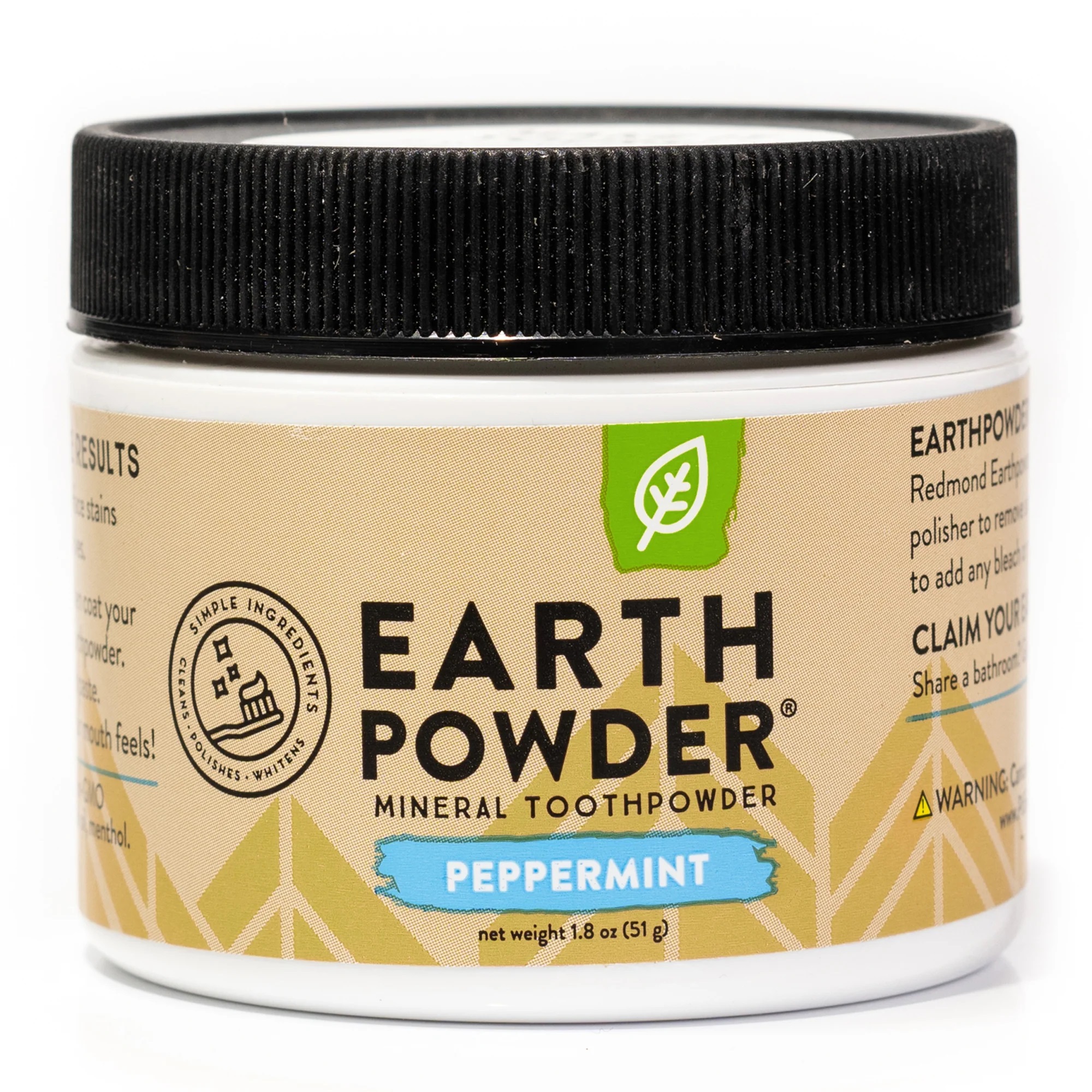 Redmond EarthPowder Zubní prášek Peppermint, 51g