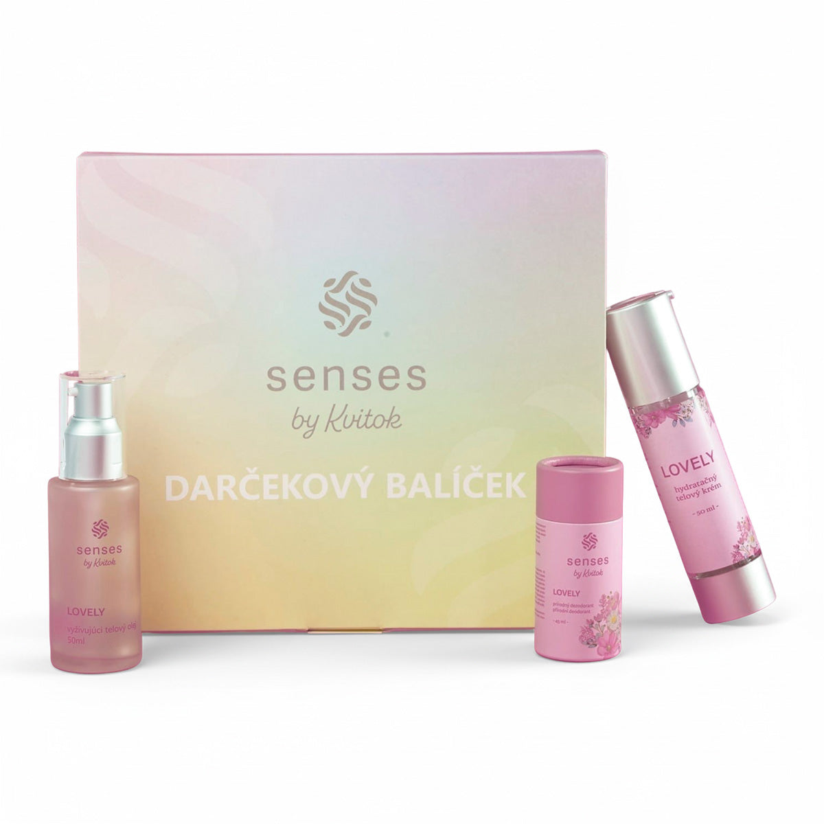 Kvitok Senses Dárková sada Lovely šlehané máslo a tuhý deodorant