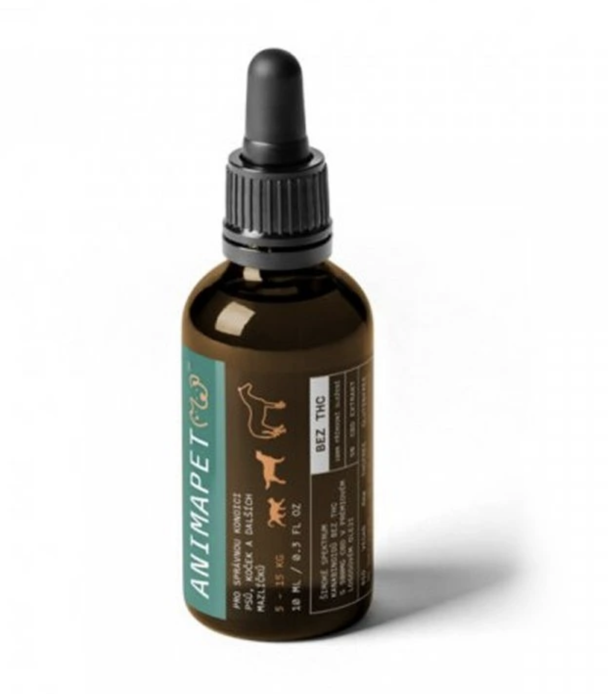 CZECHCBD CBD Animapet lososový olej 5% pro psy, 10 ml