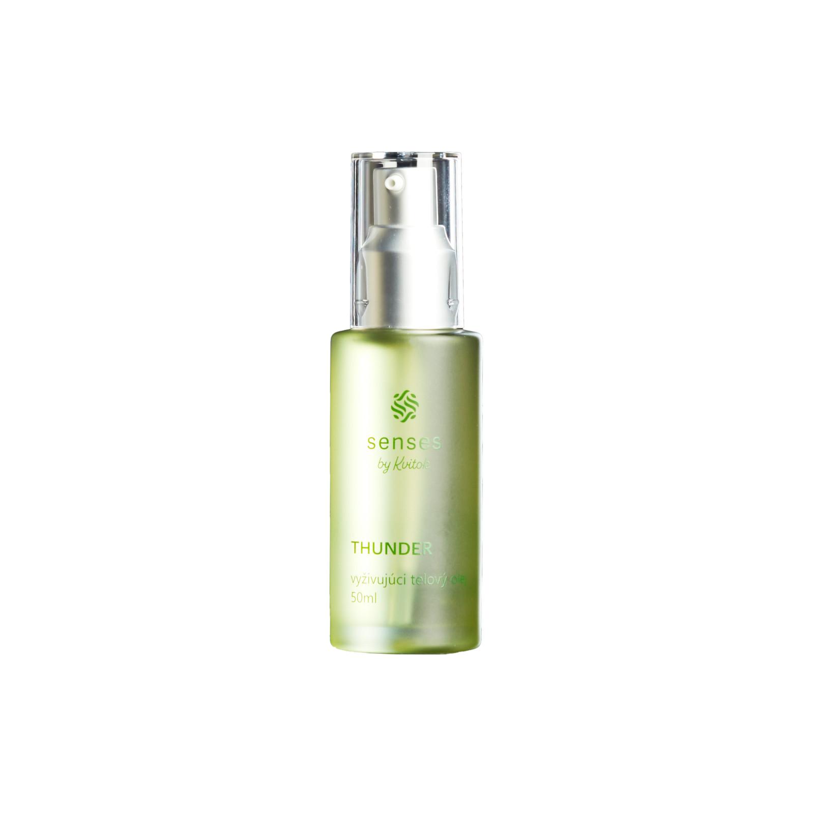 Kvitok Senses Vyživující tělový olej Thunder zelená unisex vůně, 50 ml