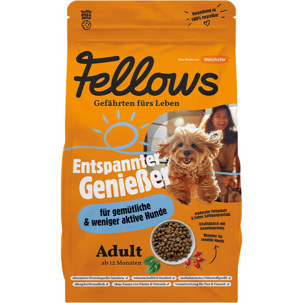 Fellows Hmyzí granule pro městské a méně aktivní psy, 8 kg
