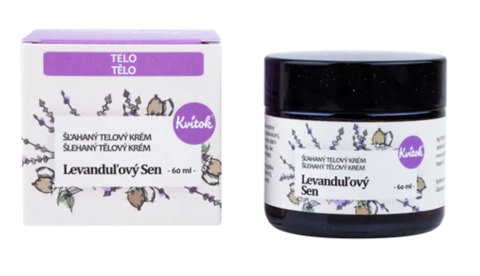 Kvitok Tělový šlehaný krém Levandulový sen, 60 ml