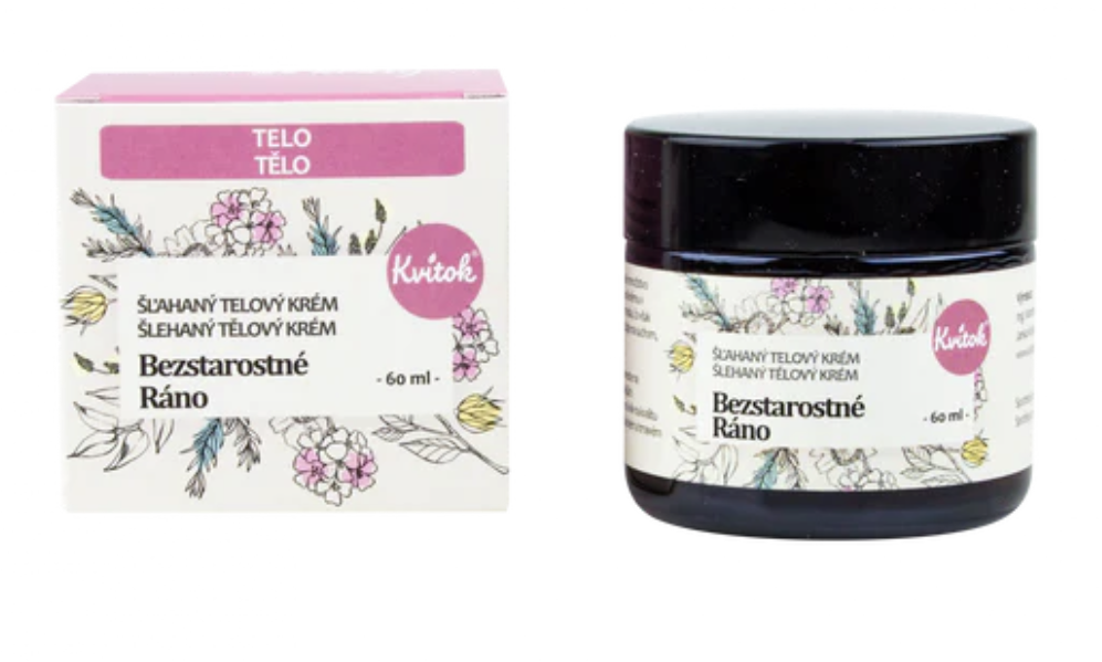 Kvitok Tělový šlehaný krém Bezstarostné ráno, 60 ml