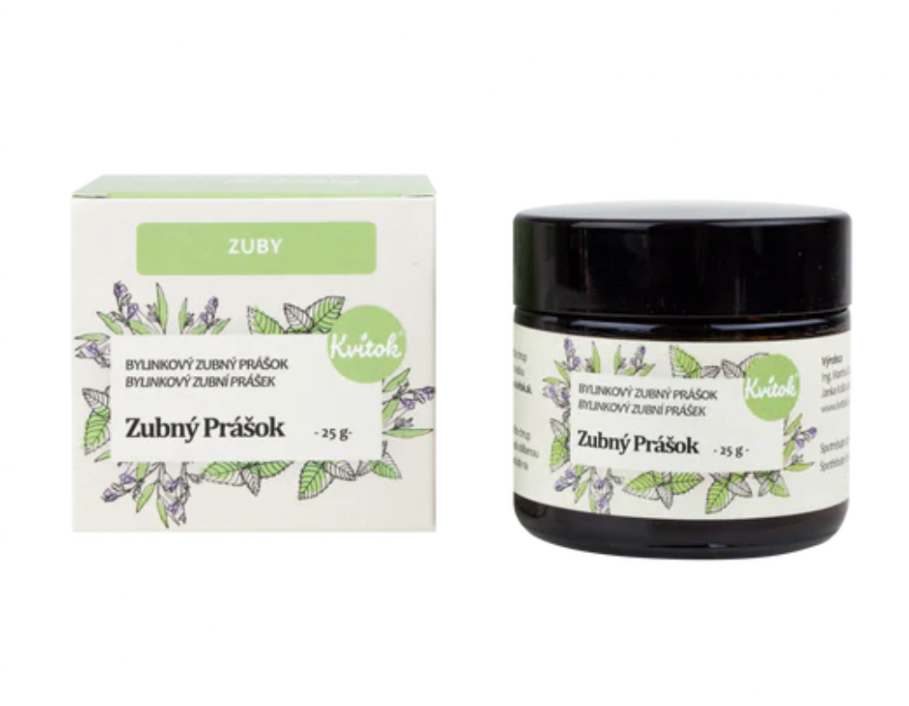 Kvitok Bylinkový zubní prášek, 25 g