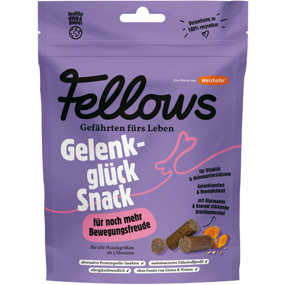 Fellows Hmyzí funkční pamlsky na podporu kloubů, 125 g