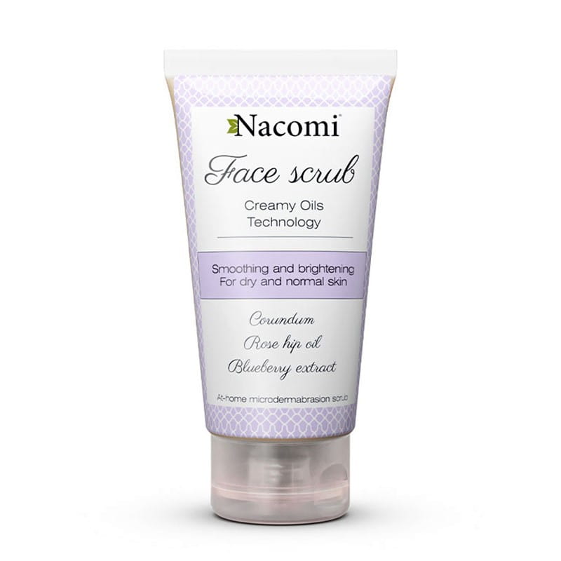 Nacomi Jemný vyhlazující a rozjasňující pleťový peeling, pro suchou pleť, 85 ml