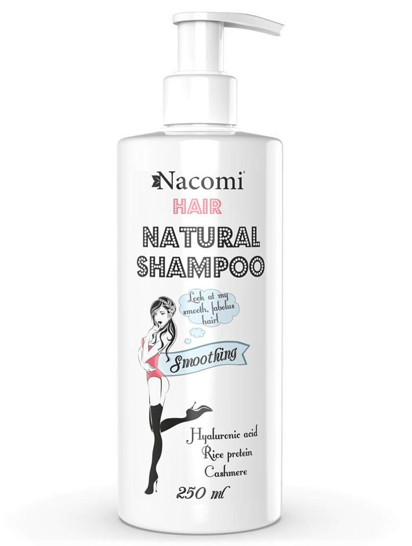 Nacomi Přírodní vyhlazující a hydratační šampon na vlasy, 250 ml
