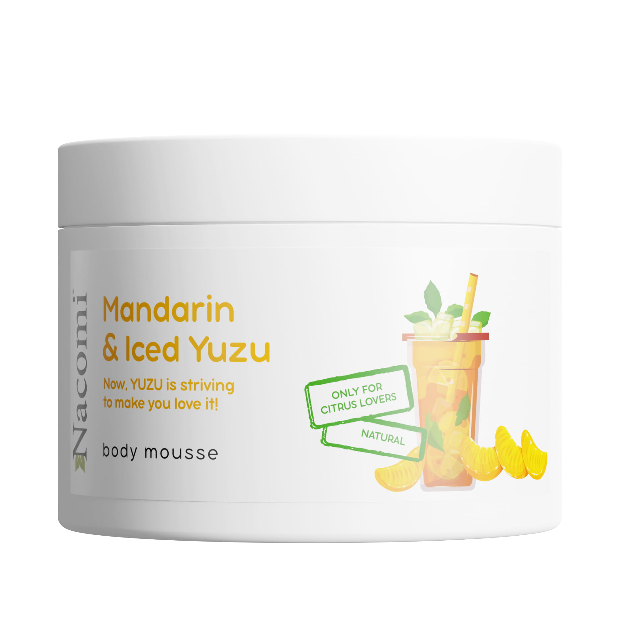 Nacomi Tělová pěna s vůní mandarinky a yuzu, 180 ml