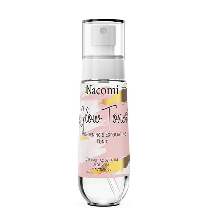 Nacomi Exfoliační a rozjasňující tonikum, suchá pleť, 80 ml