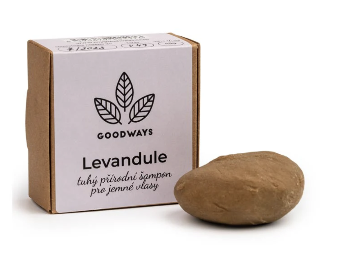 GoodWays Tuhý šampon Levandule pro jemné vlasy, 40g