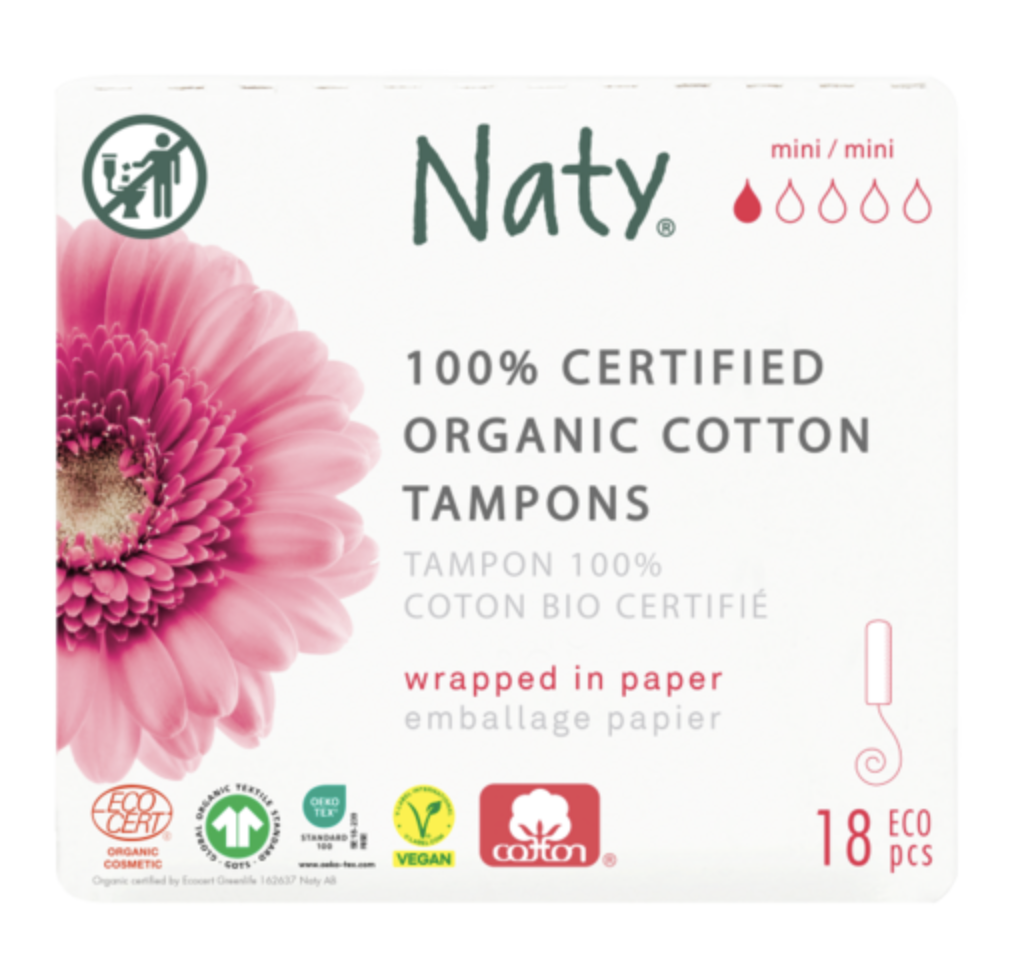 ECO by Naty Dámské tampóny Mini, 18 ks
