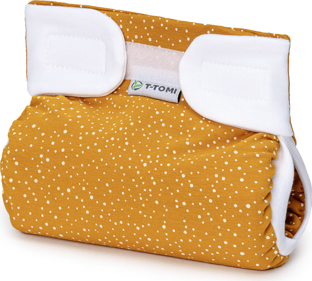 T-TOMI Ortopedické abdukční kalhotky - suchý zip Mustard (3-6kg)