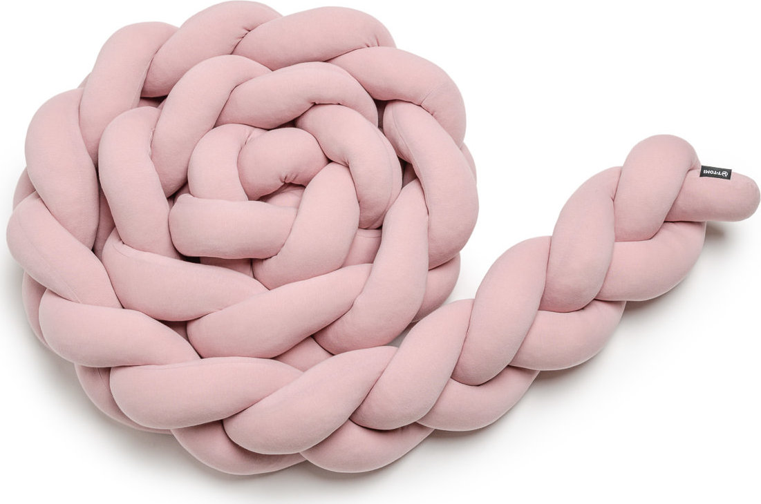 T-TOMI Pletený mantinel 360 cm Pink, 1 ks