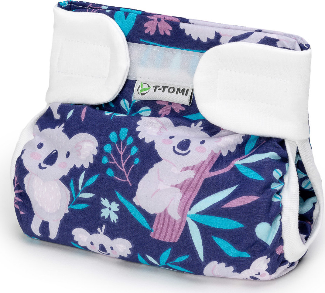 T-TOMI Ortopedické abdukční kalhotky - suchý zip Dark koalas do 3 kg