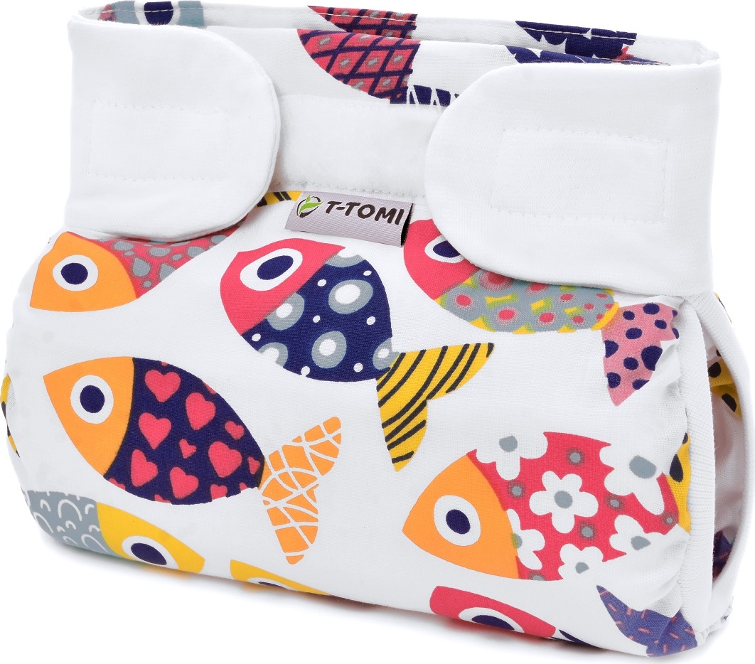 T-TOMI Ortopedické abdukční kalhotky - suchý zip Fun fish do 3 kg