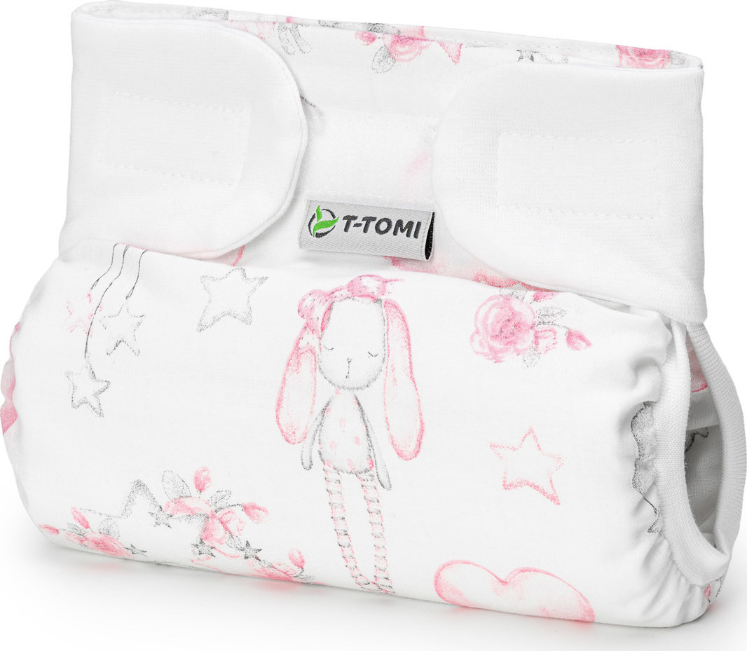 T-TOMI Ortopedické abdukční kalhotky - suchý zip Sweet bunnies 3-6 kg