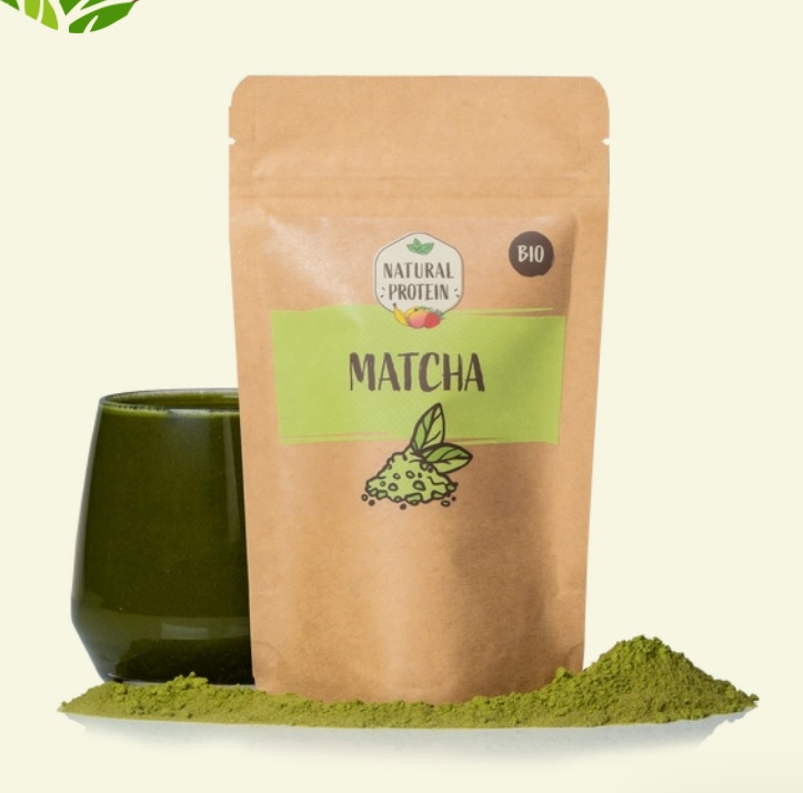 Natural Protein Matcha tea, čaj BIO Natural Protein, 100g