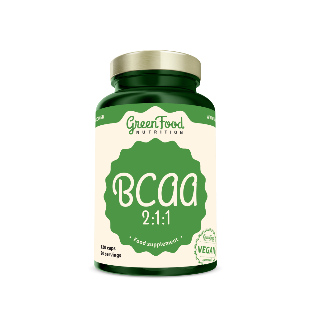 GreenFood BCAA 2:1:1 120 kapslí