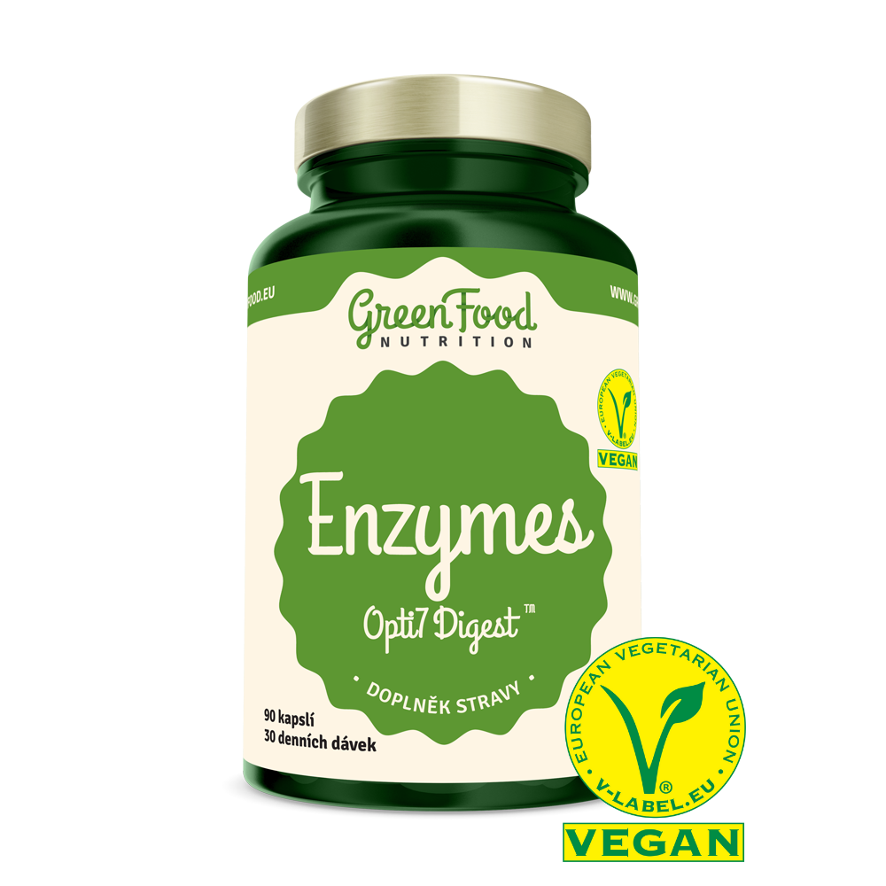 GreenFood Enzymy Opti7 Digest 90 kapslí