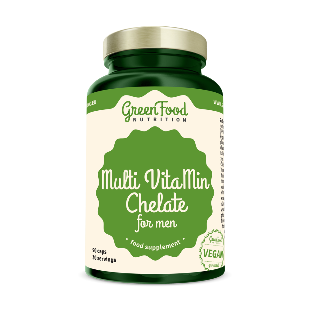 GreenFood Multi VitaMin Chelát Pro muže 90 kapslí