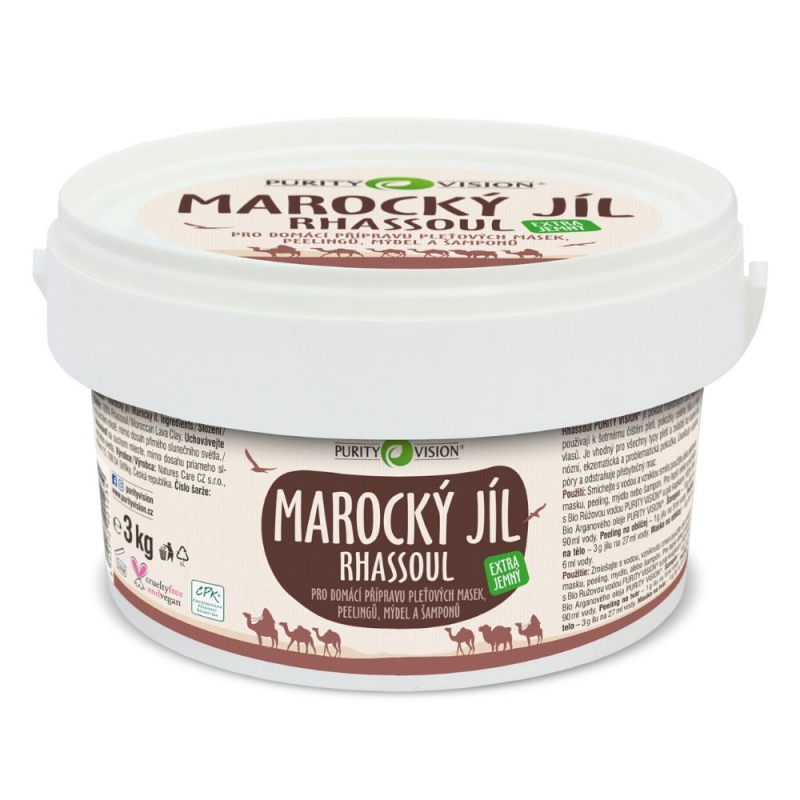 PURITY VISION Rhassoul - Marocký jíl 3 kg