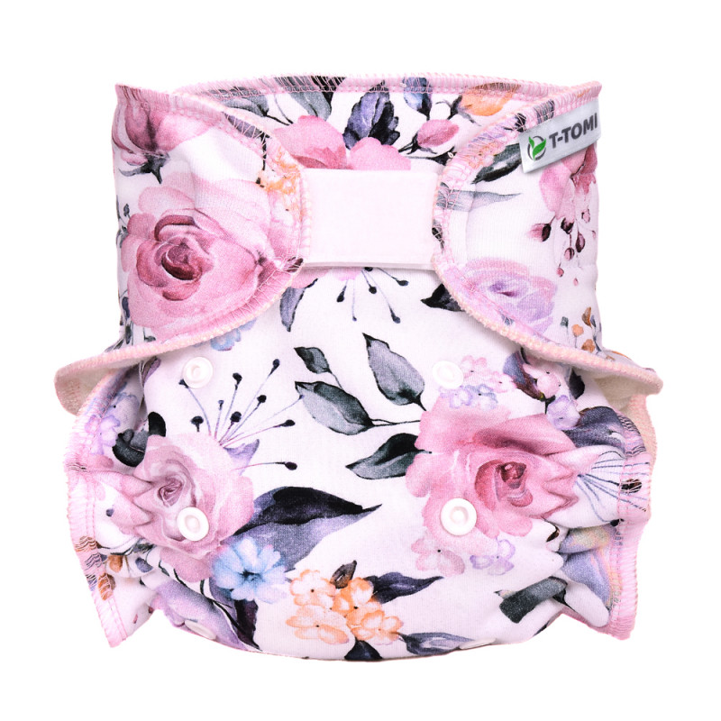 T-TOMI Kalhotková plena - přebalovací set suchý zip, roses