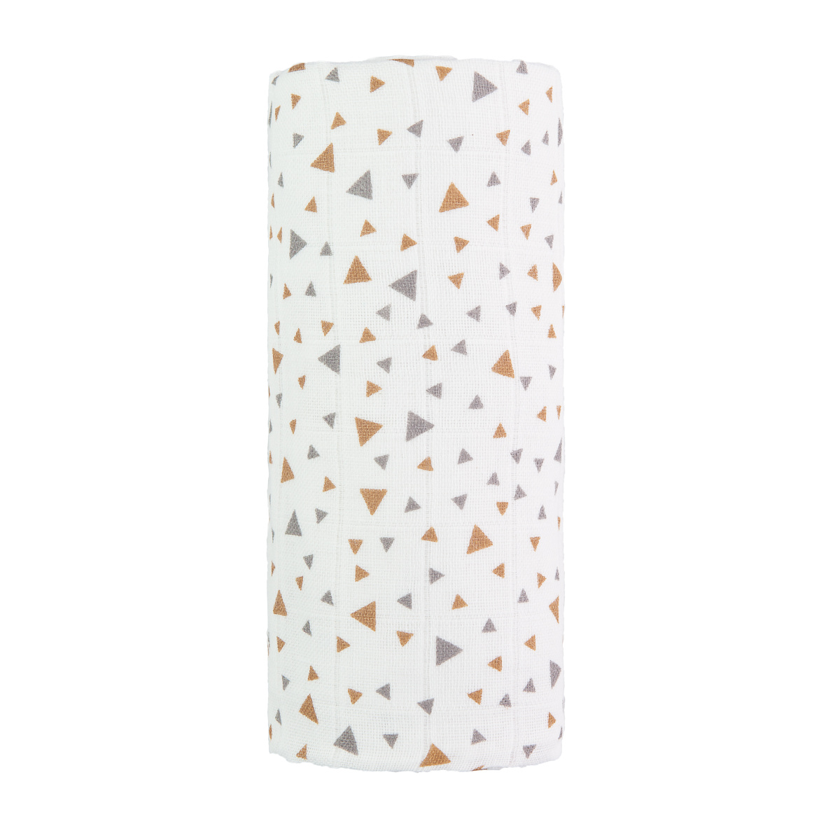 T-TOMI Velká bavlněná TETRA osuška Beige triangles, 120x120cm