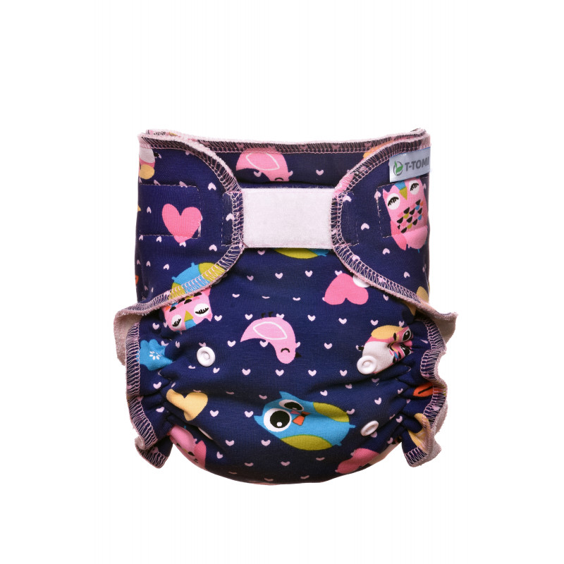 T-TOMI Kalhotková plena - přebalovací set suchý zip, owls