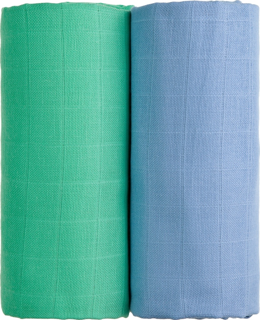T-TOMI Látkové TETRA osušky, blue + green / modrá + zelená