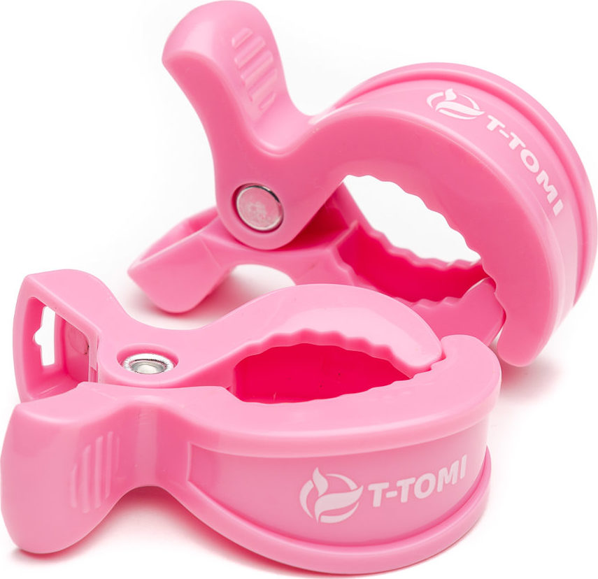 T-TOMI Kočárkový kolíček, pink / růžová