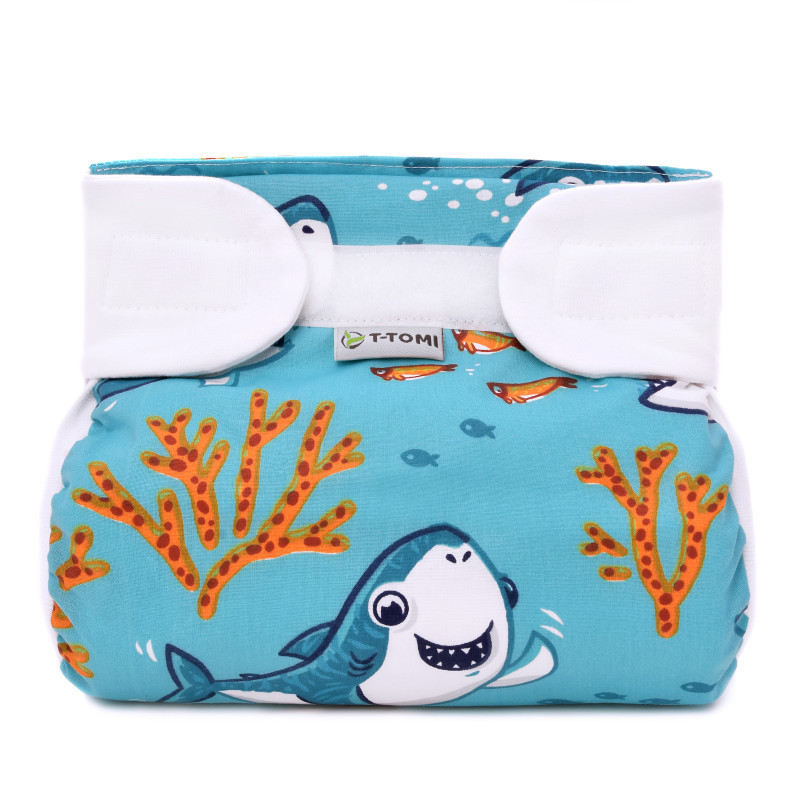 T-TOMI Ortopedické abdukční kalhotky - suchý zip, sharks (5-9kg)